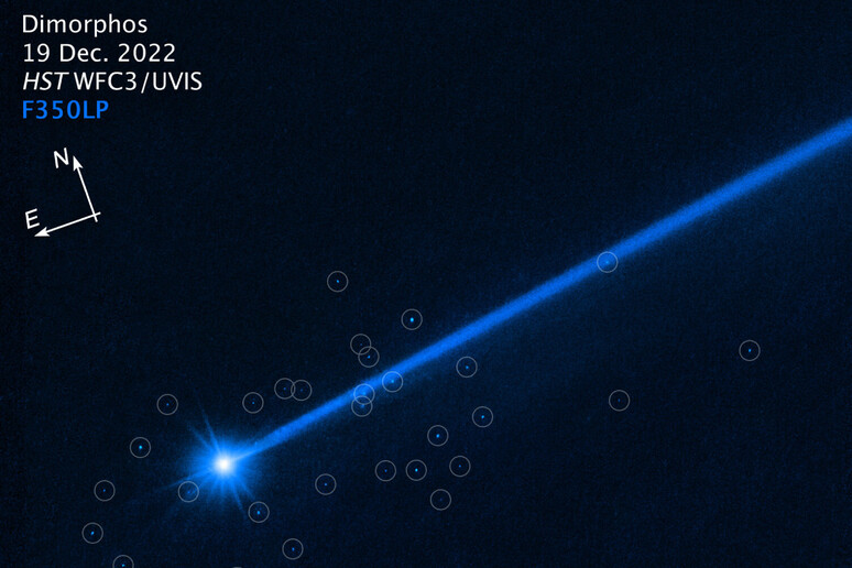 Hubble Avvistata Nuvola Di Massi Espulsi Dall Asteroide Dimorphos Dopo